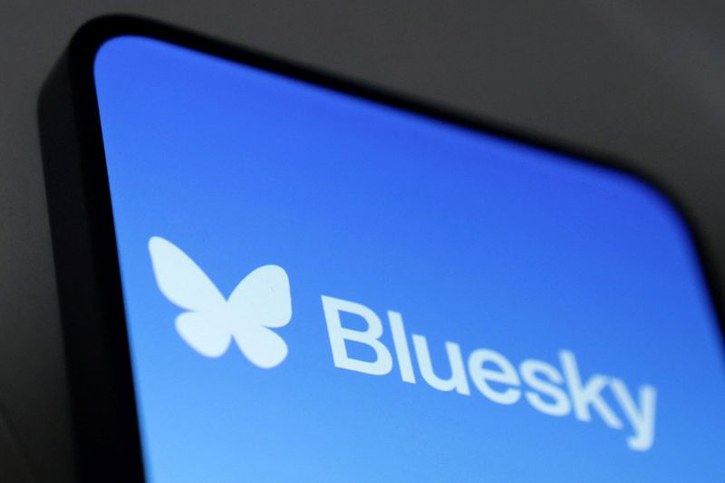 &copy; Reuters. FILE PHOTO: Bluesky app logo is seen in this illustration taken November 19, 2024. REUTERS/Dado Ruvic/Illustration/File Photo