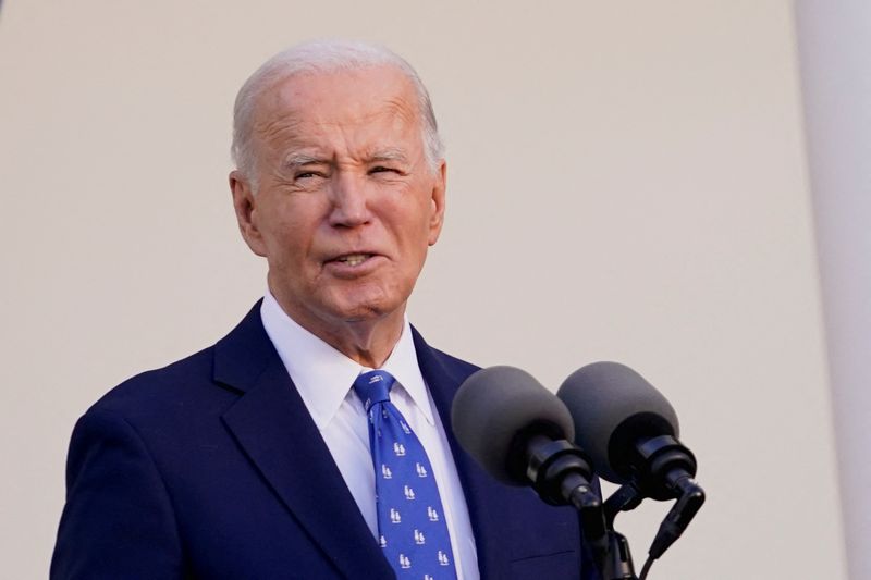 &copy; Reuters. U.S. President Joe Biden delivers remarks from the Rose Garden of the White House in Washington, U.S., November 26, 2024. REUTERS/Nathan Howard