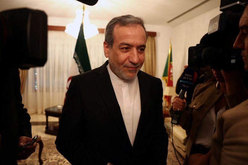 &copy; Reuters. Chanceler iraniano Abbas Araghchi em Lisboan 27/11/2024   REUTERS/Pedro Nunes