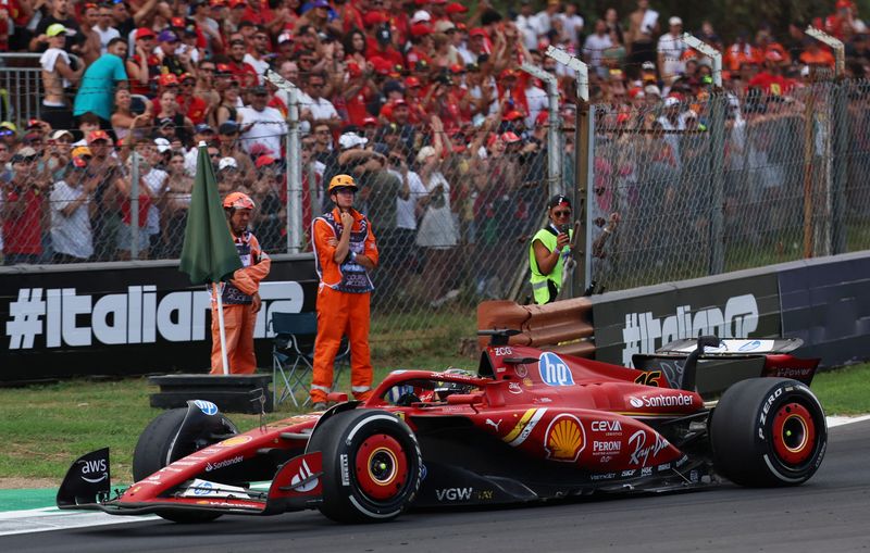 &copy; Reuters. Charles Leclerc no GP de Monzan 1/9/2024   REUTERS/Claudia Greco