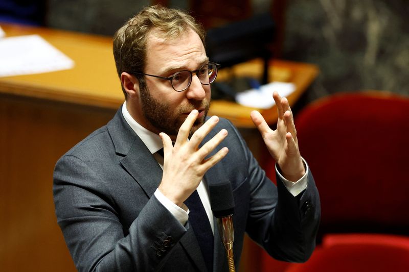 &copy; Reuters. Il ministro delle Finanze francese Antoine Armand a Parigi. REUTERS/Stephanie Lecocq