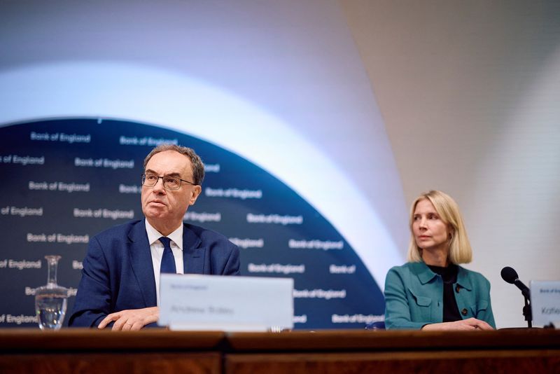 &copy; Reuters. Presidente do Banco da Inglaterra, Andrew Bailey, durante coletiva de imprensa, em Londresn29/11/2024nBENJAMIN CREMEL/Pool via REUTERS