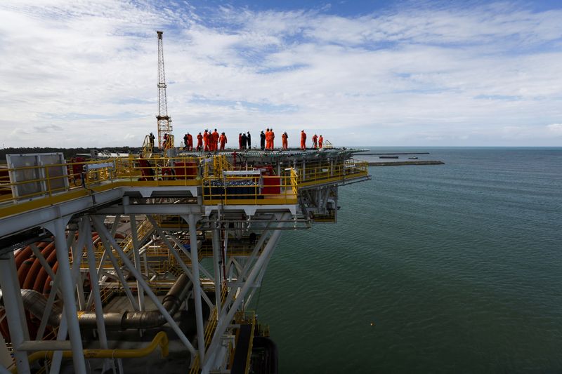 &copy; Reuters. Plataforma de petróleo do tipo FPSO Anita Garibaldi no estaleiro Aracruzn24/04/2023nREUTERS/Ricardo Moraes