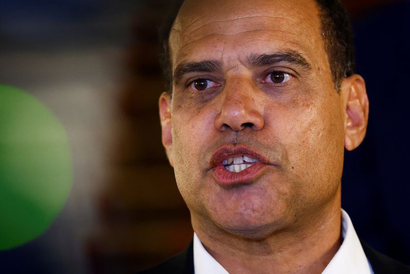 &copy; Reuters. Ralph Regenvanu, Special Envoy for Climate Change and Environment, Government of Vanuatu speaks during United Nations' top court International Court of Justice (ICJ) public hearings in an advisory opinion case that may become a reference point in defining