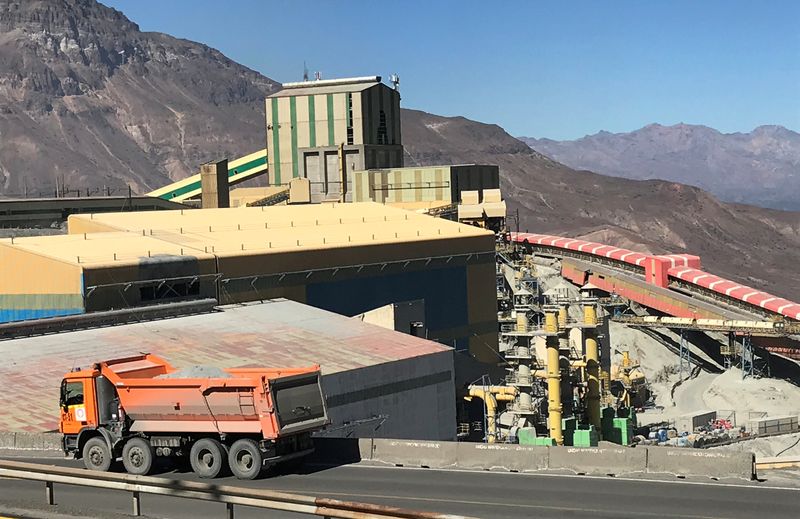 &copy; Reuters. FILE PHOTO: The Codelco El Teniente copper mine, the world's largest underground copper mine is shown near Machali, Chile, April 11, 2019.  REUTERS/Ernest Scheyder/File Photo