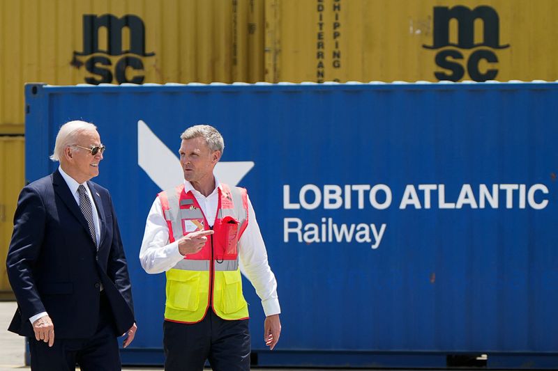 Biden visits Angolan port metropolis of Lobito to tout railway plans By Reuters