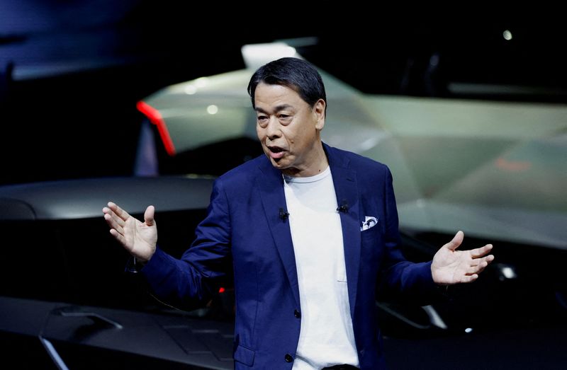 &copy; Reuters. FILE PHOTO: Makoto Uchida, President and CEO of Nissan, holds a press briefing at the Japan Mobility Show 2023 at Tokyo Big Sight in Tokyo, Japan October 25, 2023.  REUTERS/Issei Kato/File Photo