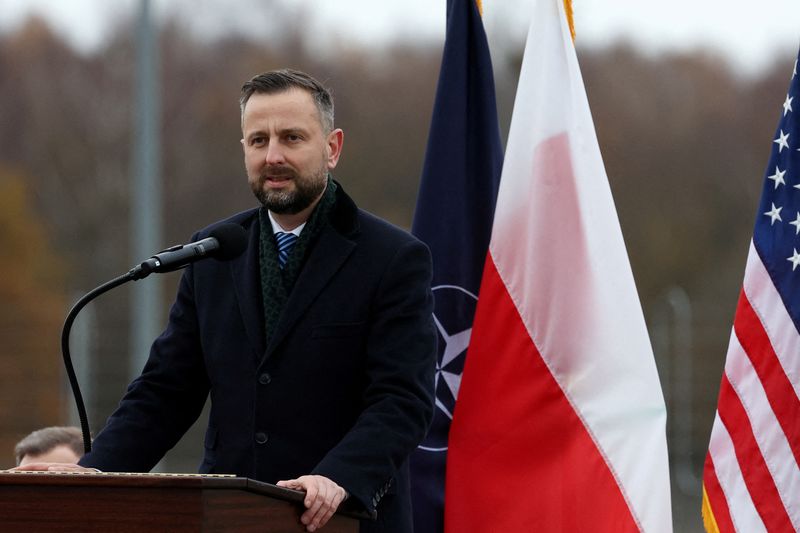 &copy; Reuters. FILE PHOTO: Poland's Defence Minister Wladyslaw Kosiniak-Kamysz speaks during the inauguration of the American ballistic missile defence base to be integrated into the "Aegis Ashore" missile defense system, in Redzikowo, Poland, November 13, 2024. REUTERS