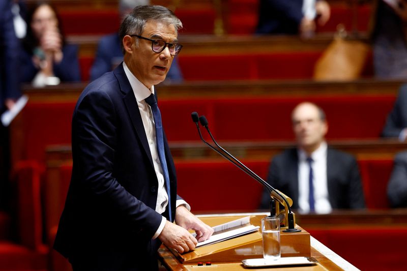 &copy; Reuters. Olivier Faure na Assembleia Nacional em Parisn 8/10/2024   REUTERS/Stephanie Lecocq