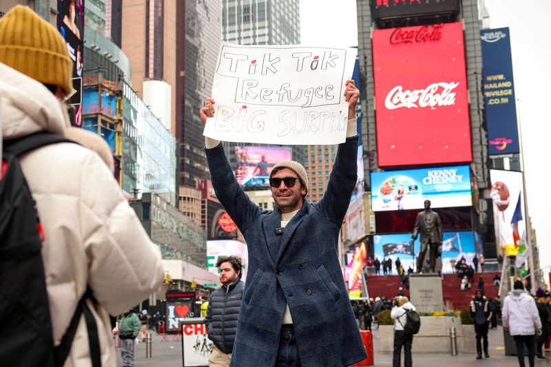 © Reuters. Times Square in New York City, January 16, 2025.  REUTERS/Brendan McDermid