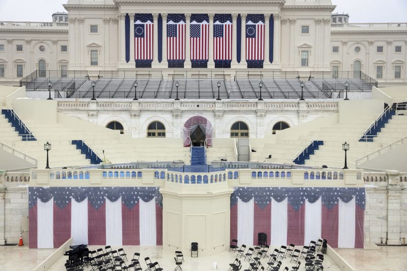 &copy; Reuters. A general view shows the U.S. Capitol building a day before U.S. President-elect Donald Trump is scheduled to be inaugurated for a second term, in Washington, U.S., January 19, 2025. REUTERS/Jeenah Moon        