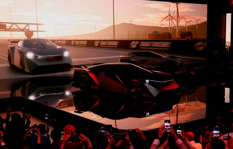 &copy; Reuters. FILE PHOTO: A general view during the unveiling of the Nissan Hyper Force Concept during a press day of the Japan Mobility Show 2023 at Tokyo Big Sight in Tokyo, Japan October 25, 2023.  REUTERS/Issei Kato