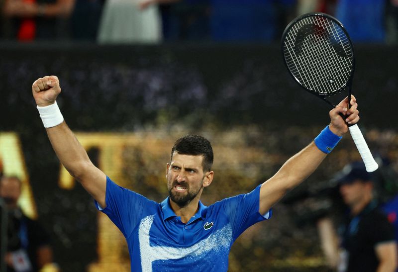 &copy; Reuters. Novak Djokovic no Aberto da Austrálian 21/1/2025    REUTERS/Edgar Su