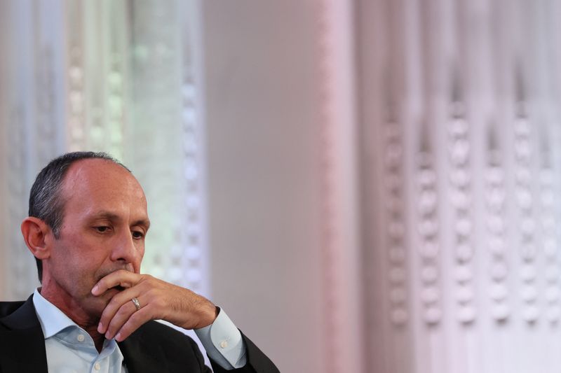 &copy; Reuters. FILE PHOTO: Cristiano Guerra, head of special situations research for Institutional Shareholder Services, (ISS) speaks during the 13D Monitor's Active-Passive Investor Summit in New York City, U.S., October 17, 2023. REUTERS/Brendan McDermid/File Photo