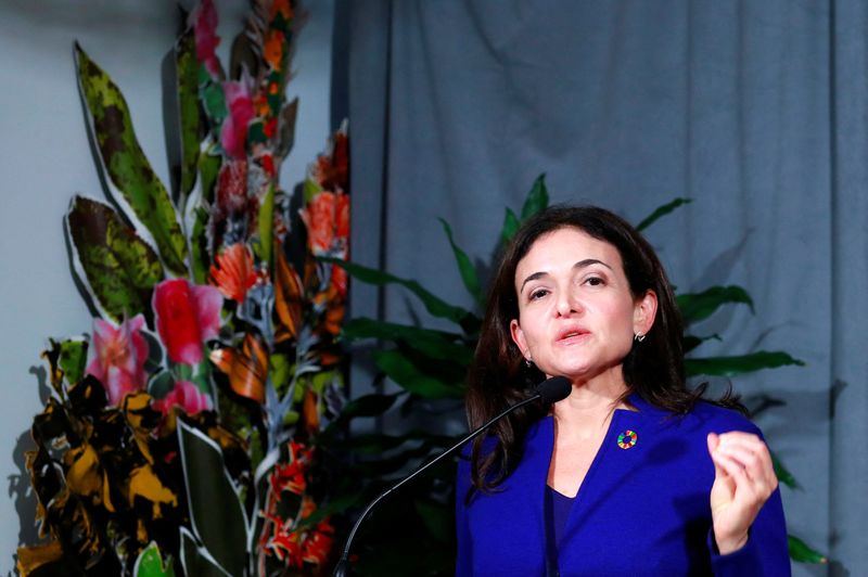  Sheryl Sandberg, COO of Facebook and existent   seat  of the Global Internet Forum to Counter Terrorism (GIFCT), holds a quality    league  connected  the sidelines during the 2019 United Nations Climate Action Summit astatine  U.N. office  successful  New York City, New York, U.S., September 23, 2019. REUTERS/Yana Paskova/File Photo