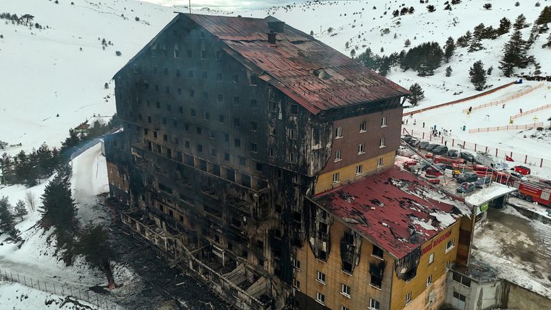 Turkey detains nine people over ski resort hotel fire that killed 76