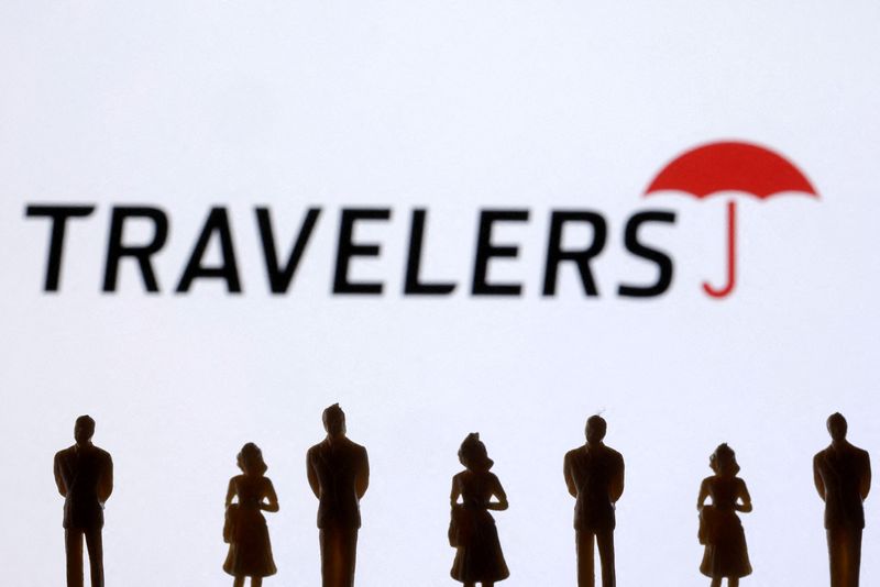  Travelers logo is seen in this illustration taken November 10, 2024. REUTERS/Dado Ruvic/Illustration/File Photo