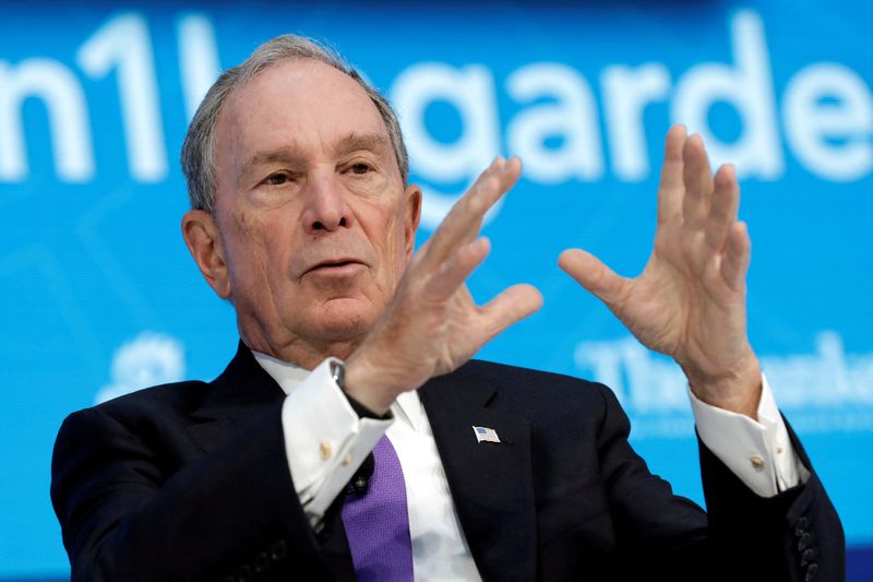 &copy; Reuters. Michael Bloomberg durante painel no encontro anual entre FMI e Banco Mundial, em Washingtonn19/04/2018 nREUTERS/Yuri Gripas