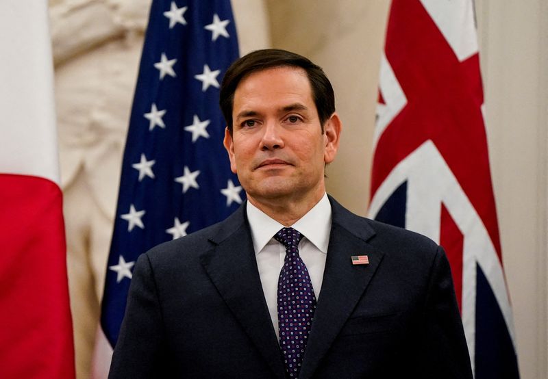 &copy; Reuters. FILE PHOTO: U.S. Secretary of State Marco Rubio looks on as he meets with Indian External Affairs Minister Dr. Subrahmanyam Jaishankar, Australian Foreign Minister Penny Wong, and Japanese Foreign Minister Iwaya Takeshi at the State Department in Washingt