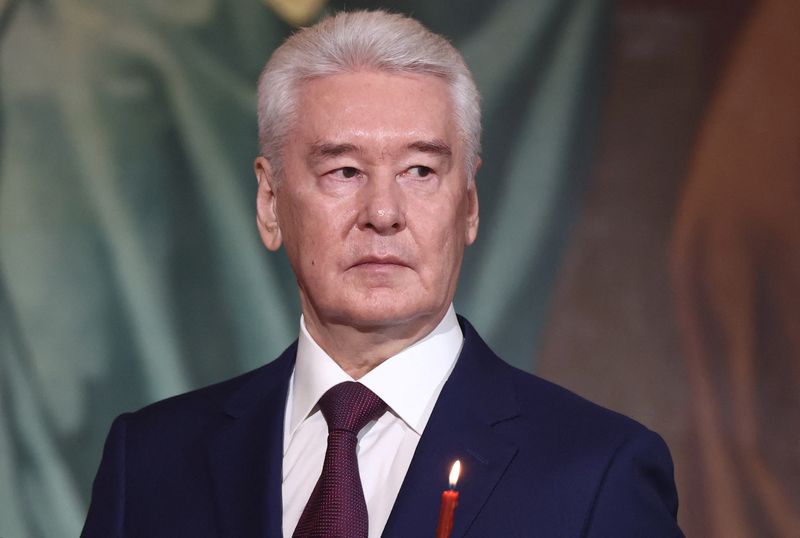 © Reuters. Mayor of Moscow Sergei Sobyanin is seen in this file photo, in Moscow, Russia, May 5, 2024. Sputnik/Valeriy Sharifulin/Pool via REUTERS /File Photo 