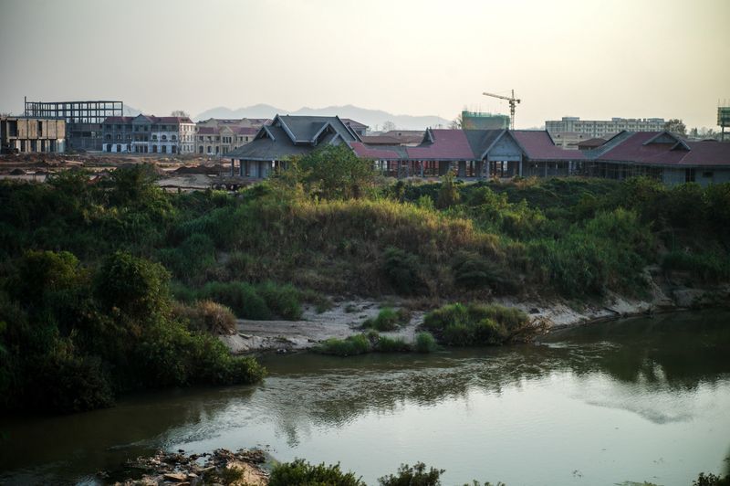 &copy; Reuters. FILE PHOTO: A generic view of Shwe Kokko city, a casino, entertainment, and tourism complex are seen under construction from Thailand's side of the border, following the arrest of a gambling tycoon, She Zhijiang, who developed the city, in Thailand in 202