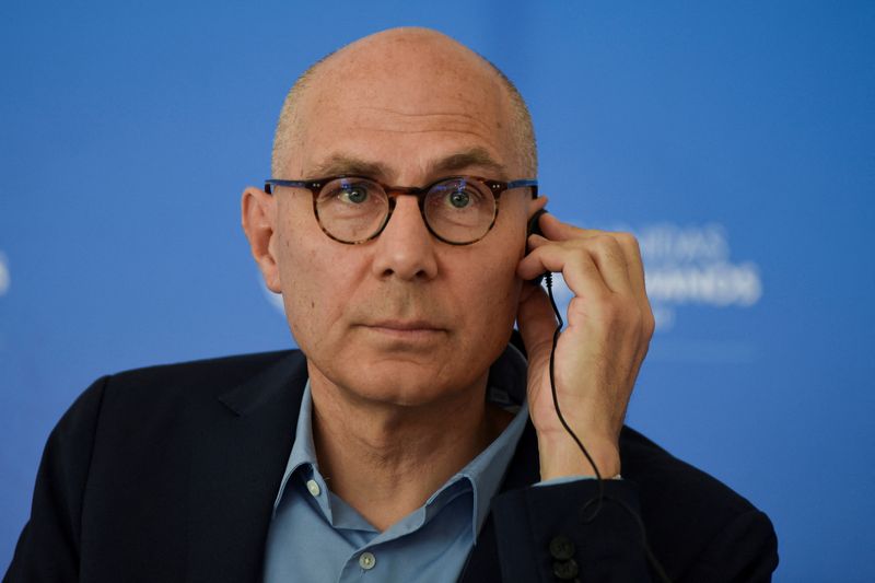 &copy; Reuters. FILE PHOTO: United Nations High Commissioner for Human Rights Volker Turk holds a press conference in Guatemala City, Guatemala July 19, 2024. REUTERS/Cristina Chiquin/File Photo