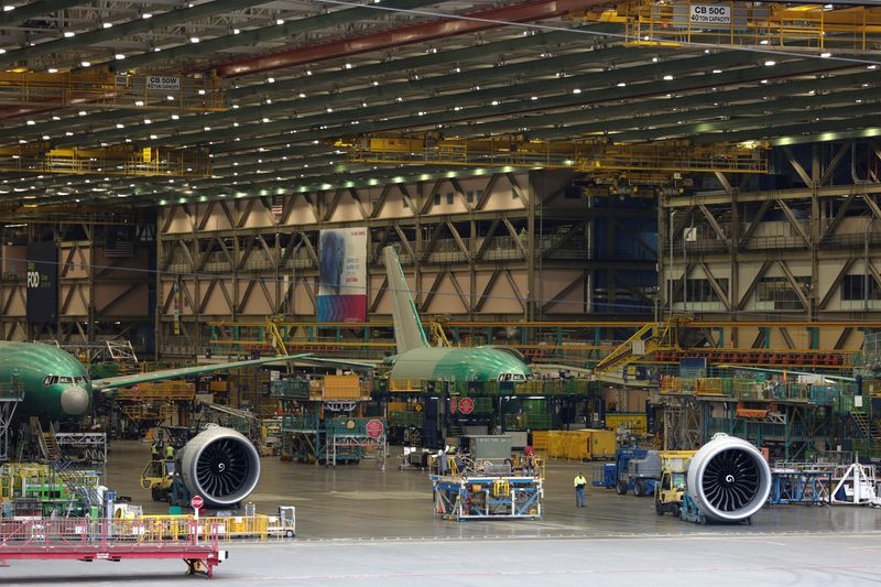 &copy; Reuters. Fábrica da Boeing em Seattle, EUAn22/03/2020.  REUTERS/Jason Redmond/File Photo
