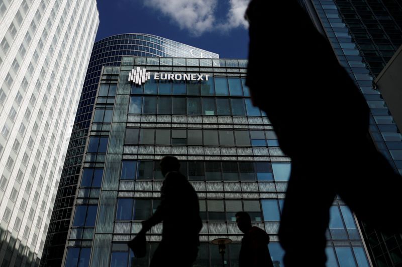 &copy; Reuters. Sede da Euronext em Parisn30/09/2022. REUTERS/Benoit Tessier/File Photo