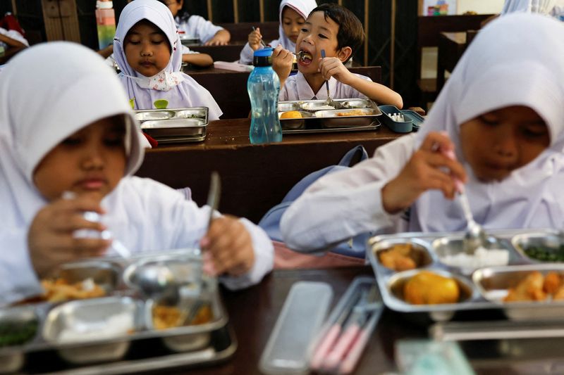 Indonesia's bigger free meals budget to add 2 pct points to growth, president's adviser says