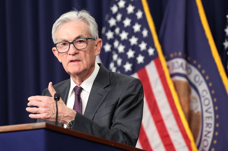 &copy; Reuters. Chair do Fed, Jerome Powell, dá entrevista coletivan29/01/2025nREUTERS/Kevin Lamarque