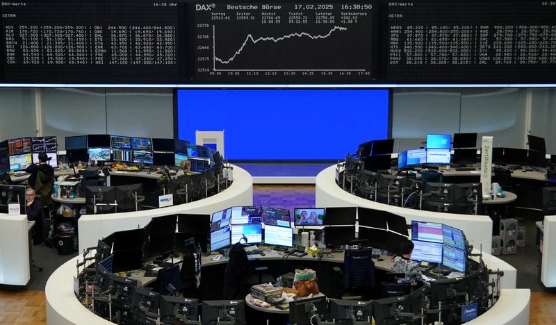 Europe stocks continue record run on defence sector boost