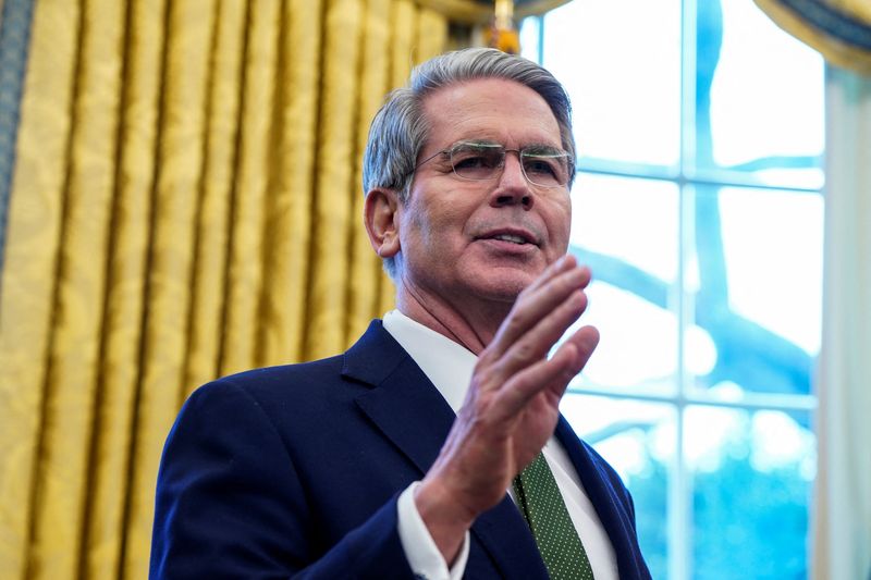 &copy; Reuters. Secretário do Tesouro dos Estados Unidos, Scott Bessentn03/02/2025. REUTERS/Elizabeth Frantz/File Photo