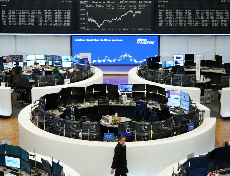 &copy; Reuters. Bolsa de Frankfurtn18/02/2025nREUTERS/Equipe