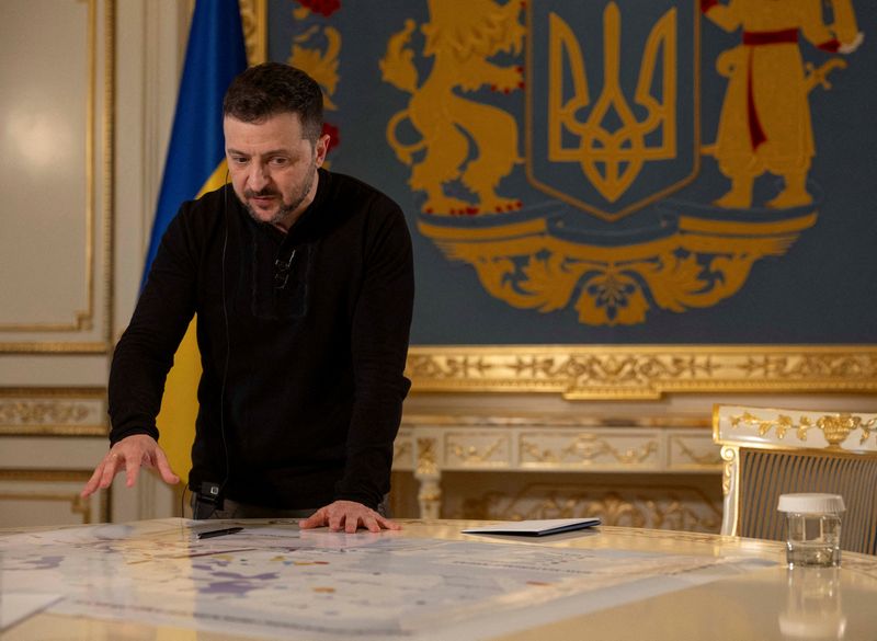 &copy; Reuters. Presidente ucraniano, Volodymyr Zelenskiyn07/02/2025nREUTERS/Valentyn Ogirenko