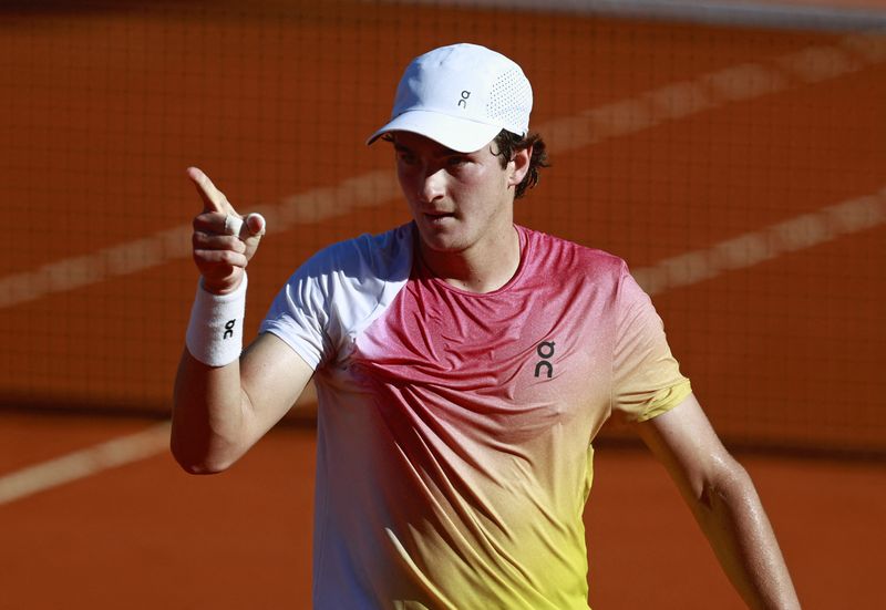 &copy; Reuters. João Fonseca na final do Argentina Open, em Buenos Airesn16/02/2025nREUTERS/Matias Baglietto