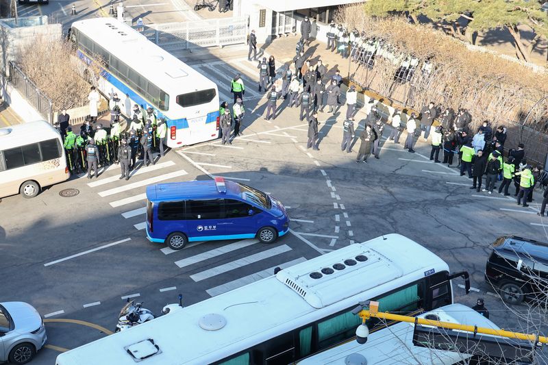 South Korea's Yoon attends his first criminal trial hearing