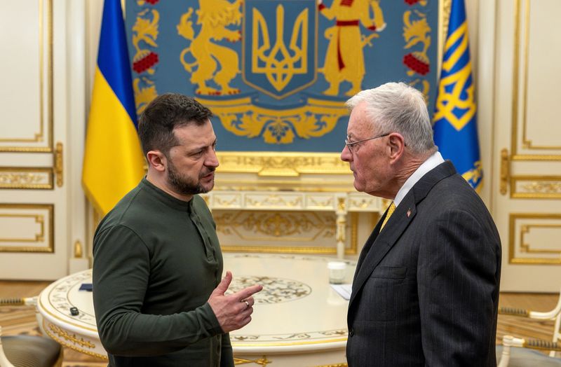 &copy; Reuters. Zelenskiy e Kellogg se reúnem em Kievn20/02/2025nREUTERS/Thomas Peter