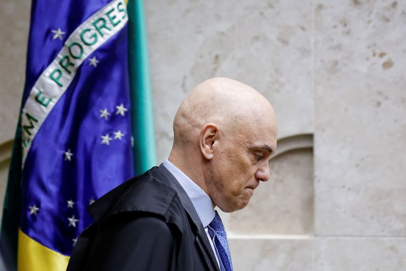 &copy; Reuters. Ministro do STF Alexandre de Moraes n27/11/2024nREUTERS/Adriano Machado