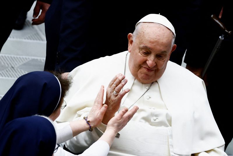 &copy; Reuters. Papa Francisco participa de audiência geral no Vaticano em janeiron29/01/2025nREUTERS/Yara Nardi