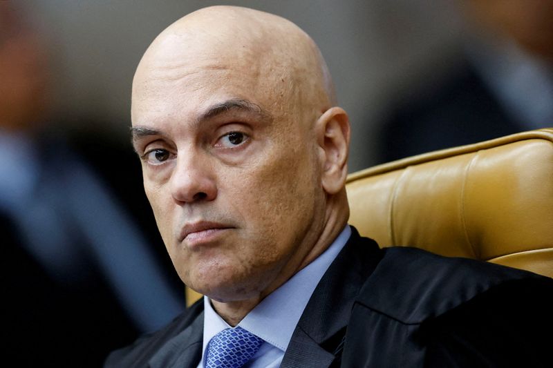 &copy; Reuters. Ministro do STF Alexandre de Moraes n27/11/2024nREUTERS/Adriano Machado