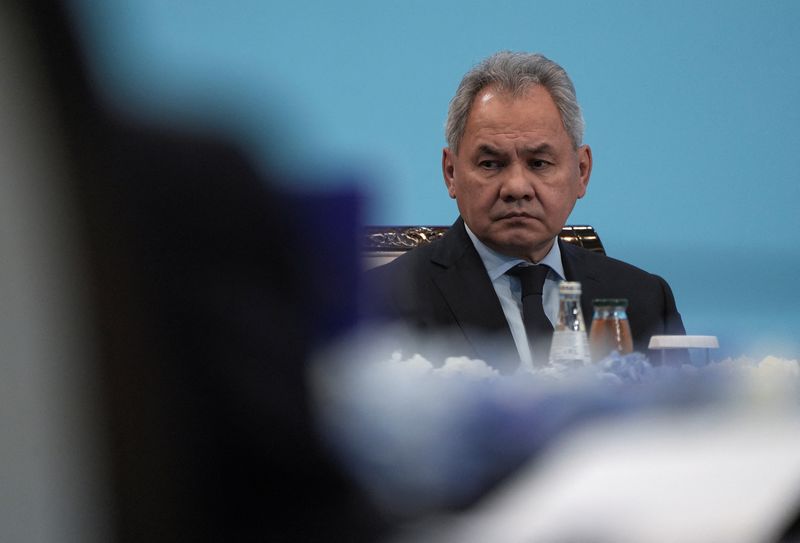 &copy; Reuters. Secretário do Conselho de Segurança da Rússia, Sergei Shoigu, em Astana, no Cazaquistãon28/11/2024 REUTERS/Turar Kazangapov