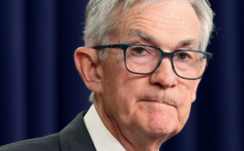 &copy; Reuters. Chair do Federal Reserve, Jerome Powell, durante coletiva de imprensa, em Washingtonn29/01/2025nREUTERS/Kevin Lamarque