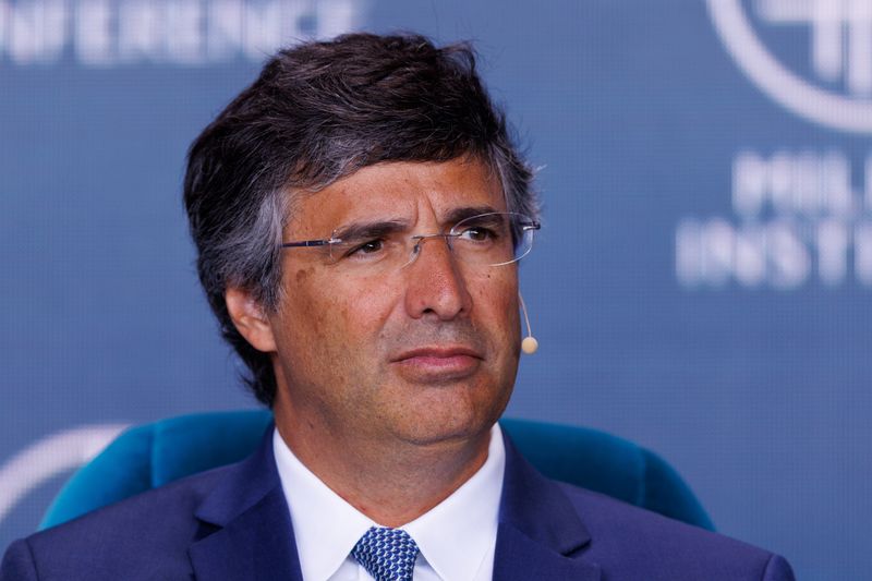 &copy; Reuters. Andre Esteves, Chairman and Senior Partner, BTG Pactual, speaks at the 2023 Milken Institute Global Conference in Beverly Hills, California, U.S., May 2, 2023. REUTERS/Mike Blake/File Photo