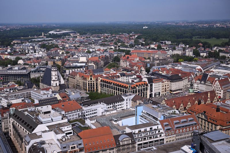 &copy; Reuters. Vista geral da cidade de Leipzig, na Alemanhan11/05/2024nREUTERS/Annegret Hilse