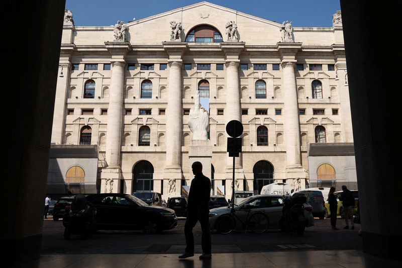 &copy; Reuters. Bolsa de Milãon03/04/2025.  REUTERS/Claudia Greco/File Photo