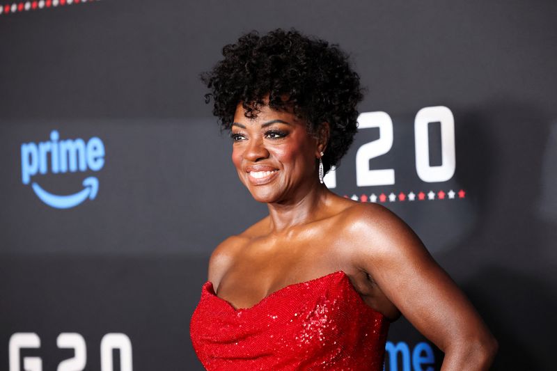 &copy; Reuters. Viola Davis em evento do filme ''G20'' em Los Angelesn 27/3/2025   REUTERS/Mario Anzuoni