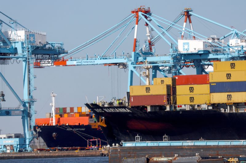 &copy; Reuters. Porto de Elizabeth em Bayonne, EUAn09/04/2025. REUTERS/Shannon Stapleton
