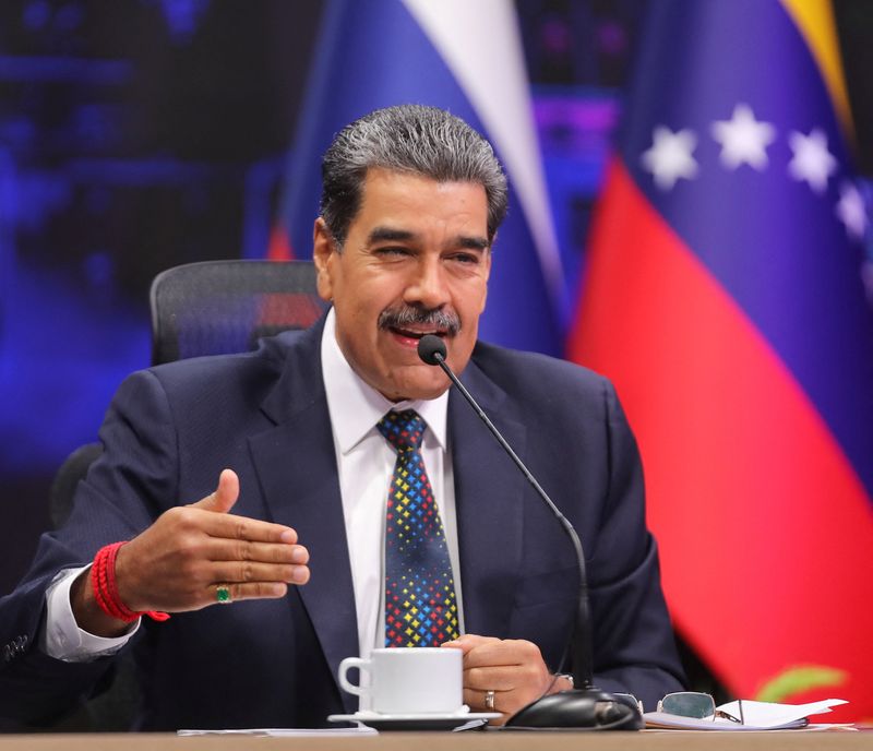 &copy; Reuters. Presidente da Venezuela, Nicolás Maduron14/03/2025nMiraflores Palace/Divulgação via REUTERS/File Photo