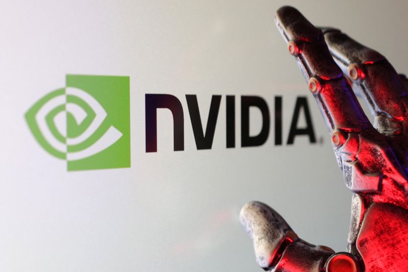 &copy; Reuters. Ilustração com logo da Nvidian 16/2/2025   REUTERS/Dado Ruvic