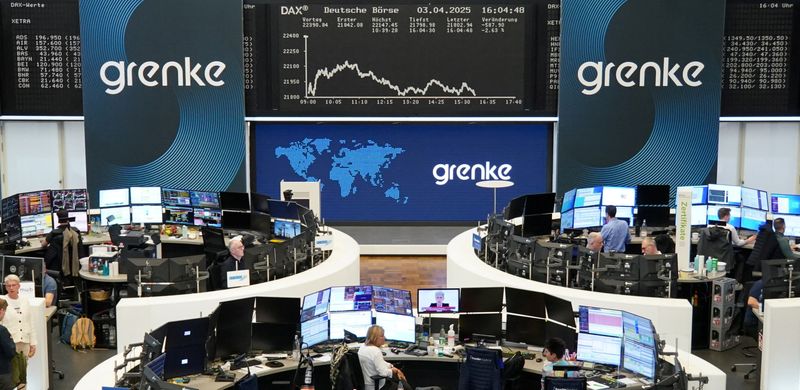 &copy; Reuters. Bolsa de Frankfurtn03/04/2025nREUTERS/Staff